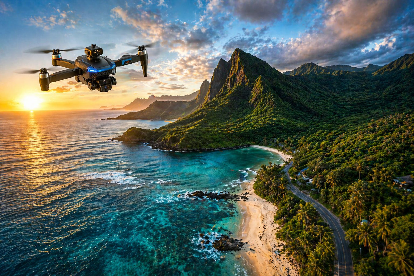 4K J19 Pro Dual Camera Drone with GPS Return & Obstacle Avoidance | Foldable Smart Drone UAE