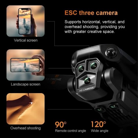 8K Ultra Clear Camera Drone – Foldable GPS Smart Drone with HD Live View & Long Battery Life