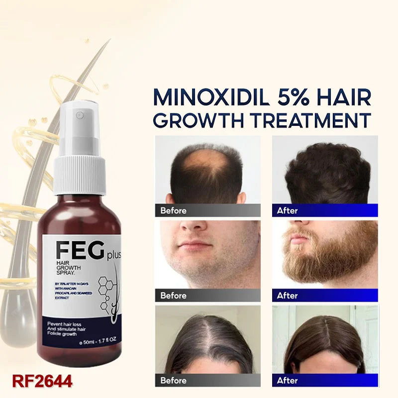 FEG Hair Growth Spray – Advanced Hair Regrowth Treatment for Thicker, Fuller & Stronger Hair