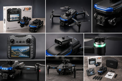 4K J19 Pro Dual Camera Drone with GPS Return & Obstacle Avoidance | Foldable Smart Drone UAE