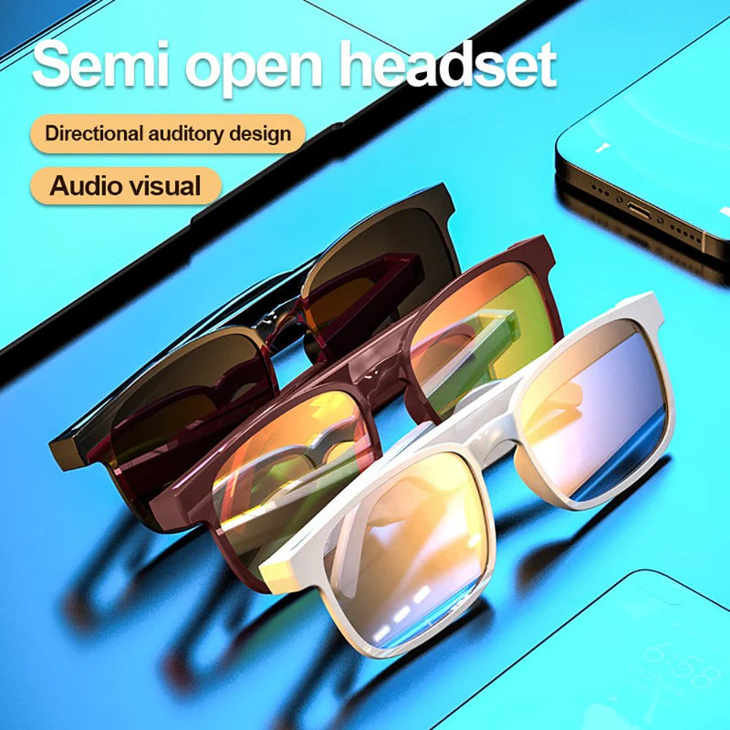 Smart Bluetooth Sunglasses – Waterproof Sports Sunglasses with Wireless Audio & Hands-Free Calling