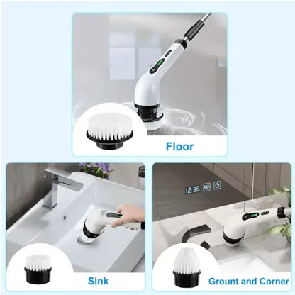9-in-1 Electric Spin Scrubber | Cordless Cleaning Brush with Extendable Handle