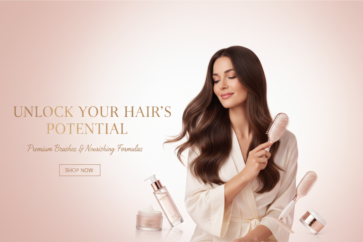 Hair Brushes Banner